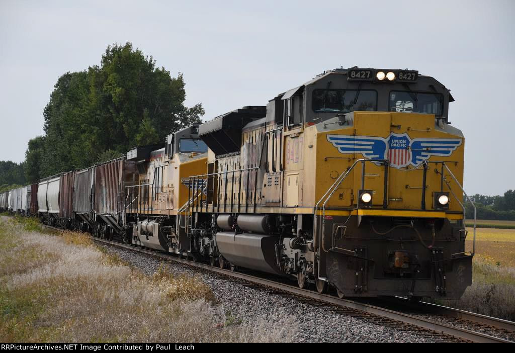 Grain train eases north